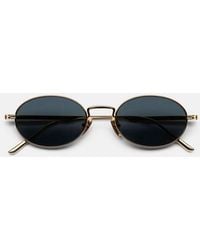 Vince - Chimi Titan Oval Sunglasses - Lyst