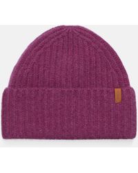 Vince - Plush Cashmere Chunky Knit Hat, Pink - Lyst