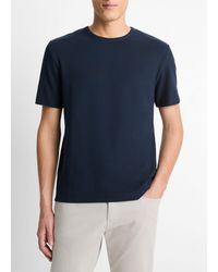 Vince - Pima Cotton Piqué Crew Neck T-Shirt - Lyst