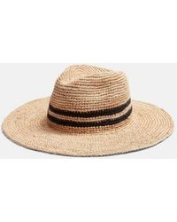 Vince - Straw Fedora Hat - Lyst