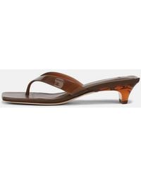 Vince - San Juan Jelly Heeled Thong Sandal - Lyst