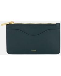 Vince - Leather Zip-Top Card Case - Lyst