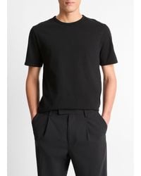 Vince - Garment Dye Short-sleeve T-shirt, True Black, Size L - Lyst
