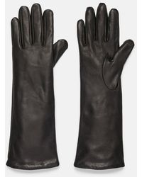 Vince - Cashmere-lined Medium Leather Glove, Black, Size L - Lyst