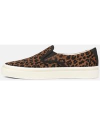 Vince - Blair Leopard-Print Calf Hair Sneaker - Lyst