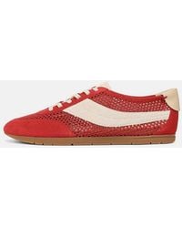 Vince - La Suede & Netting Slip-On Runner Sneaker - Lyst