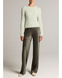 Vince - Colette High-Rise Fluid Satin Bias Pant - Lyst