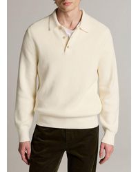Vince - Heirloom Shaker Cotton-Cashmere Polo Sweater - Lyst