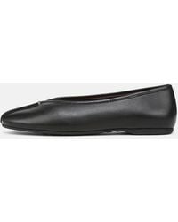 Vince - Ori Leather Flat - Lyst