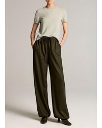 Vince - Italian Wool-Blend Flannel Drawstring Pant - Lyst