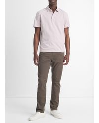 Vince - Garment Dye Cotton Polo Shirt - Lyst