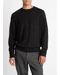 Vince - Featherweight Wool-Cashmere Crew Neck Sweater - Lyst