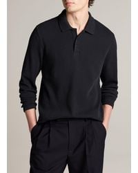 Vince - Variegated Cotton Polo Shirt - Lyst