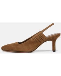 Vince - Venice Suede Slingback Heel - Lyst