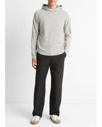 Vince - Broken Twill Pullover Hoodie, Grey, Size Xl - Lyst