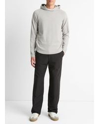 Vince - Broken Twill Pullover Hoodie, Grey, Size Xl - Lyst