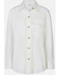 Vince - Washed Stretch-Cotton Shirt Jacket - Lyst