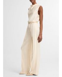 Vince - Satin High-Waist Trouser - Lyst