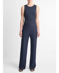 Vince - High-Waist Crepe Bias Pant - Lyst