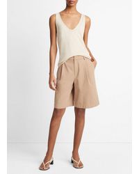 Vince - Washed Cotton Short, Cocoon, Size 10 - Lyst