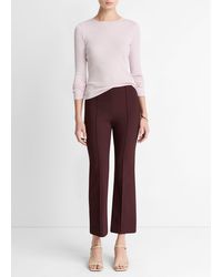 Vince - Niki Mid-Rise Pintuck Crop Flare Pant - Lyst