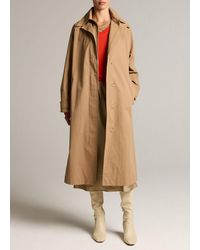 Vince - Double-Collar Cotton-Blend Trench Coat - Lyst