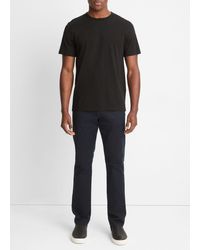 Vince - Garment Dye Short-sleeve T-shirt, True Black, Size L - Lyst