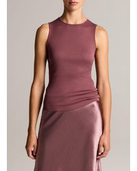 Vince - Ribbed Pima Cotton Shell - Lyst