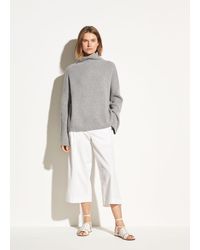 Vince Funnel Neck Pullover - Gray