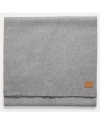 Vince - Wool And Cashmere Double-face Scarf, Grey - Lyst
