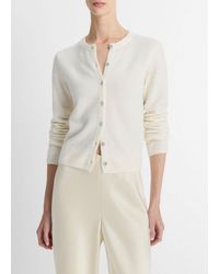 Vince - Silk & Cashmere-Blend Bouclé Cardigan - Lyst