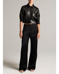 Vince - Mid-Rise Lace-Trim Pull-On Pant - Lyst