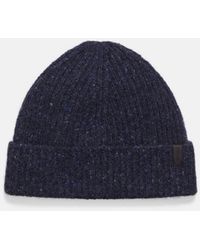 Vince - Cashmere Donegal Rib Hat, Blue - Lyst