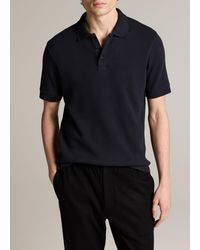 Vince - Variegated Pima Cotton Polo Shirt - Lyst