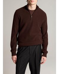 Vince - Plush Cashmere Quarter-Zip Sweater - Lyst