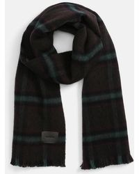 Vince - Brushed Holme Plaid Wool Scarf - Lyst