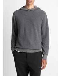 Vince - Geo-Jacquard Wool-Blend Sweater Hoodie - Lyst