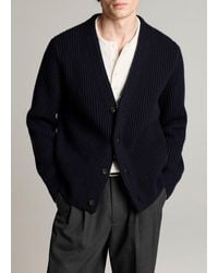 Vince - Ribbed Merino Wool-Blend Cardigan - Lyst