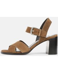 Vince - Salma Suede Heeled Sandal - Lyst
