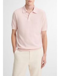 Vince - Geo-Jacquard Wool-Blend Blend Polo Sweater - Lyst