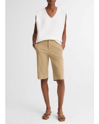 Vince - Avery Mid-Rise Italian Stretch-Cotton Short - Lyst