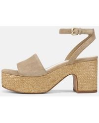 Vince - Castella Suede Platform Sandal - Lyst