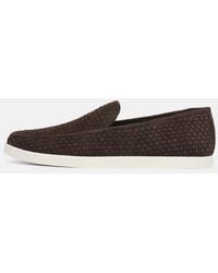 Vince - Sonoma Woven Suede Loafer - Lyst