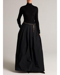 Vince - High-Rise Taffeta Evening Maxi Skirt - Lyst