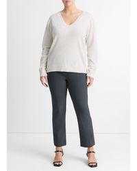 Vince - Cashmere Weekend V-Neck Sweater, Heather - Lyst