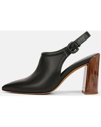 Vince - Pyra Leather Slingback Mule, Black, Size 5.5 - Lyst