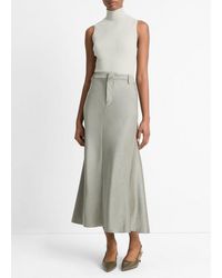 Vince - Ribbed Cotton-Blend Turtleneck Top - Lyst