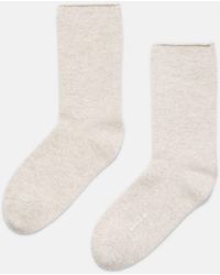 Vince - Cashmere Jersey Short Sock, Grey, Size M/l - Lyst