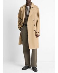 Vince - Italian Cotton Double-Breasted Trench Coat - Lyst