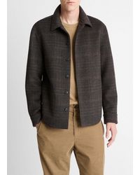 Vince - Plaid Splittable Wool-Blend Shirt Jacket - Lyst